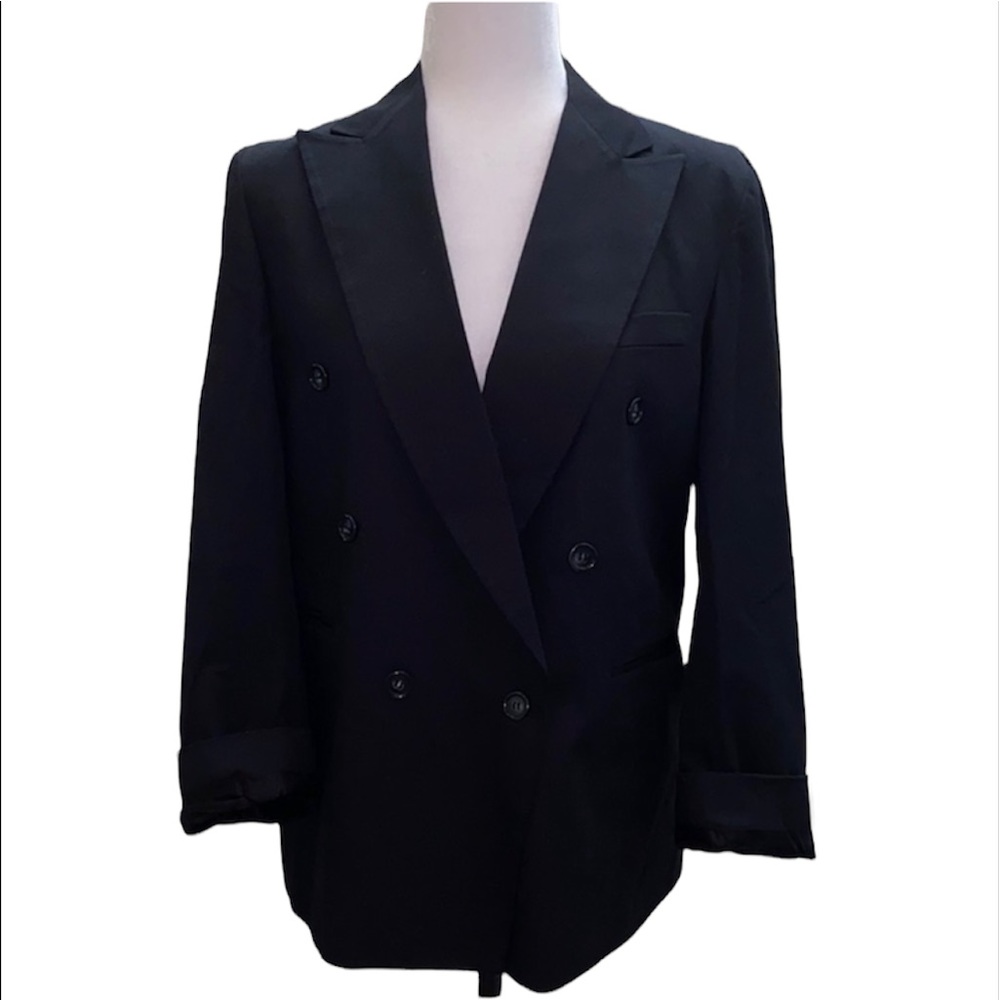 Oliver Husky double breasted black button blazer